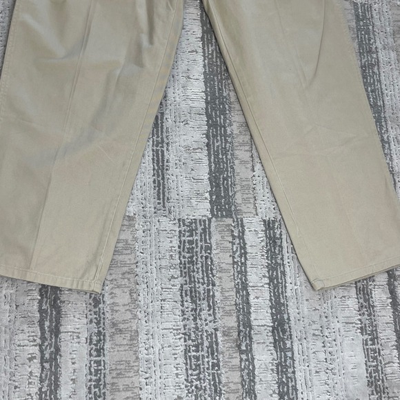 Vintage USA Polo Ralph Lauren Mens Khaki Pleated Twill Preppy Pants Size 36x30 - Picture 4 of 13